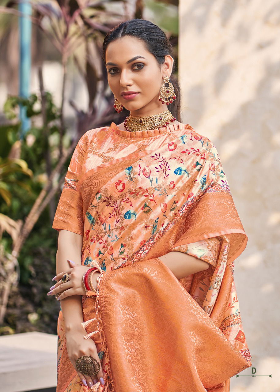 Shangrila Aaradhya Digital 2 Heavy Organza Fancy Festive Wear Designer Saree Collection